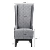 PAGED Velvet Accent Chairs with Soft Padded and Wooden Legs,Arm Chair with High-Back,Comfy Chairs for Living Room,Bedroom - 3 of 4