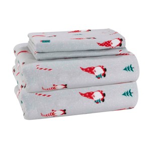 Avanti Linens Gnome Sweet Gnome Flannel Twin Sheet Set - 1 of 3