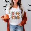 Simply Sage Market Women's Checkered Momster Ghost Short Sleeve Graphic Tee - 2 of 4