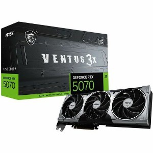 MSI RTX 5070 12G VENTUS 3X OC - 7680 x 4320 - 2.54 GHz Boost Clock - 192 bit Bus Width - PCI Express 5.0 - DisplayPort - 3 x DisplayPort - HDMI - 1 of 4