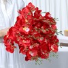 REGALWOVEN Lifelike Silk Decorative Artificial Phalaenopsis Flowers 16.1" 6 Pcs - 3 of 4