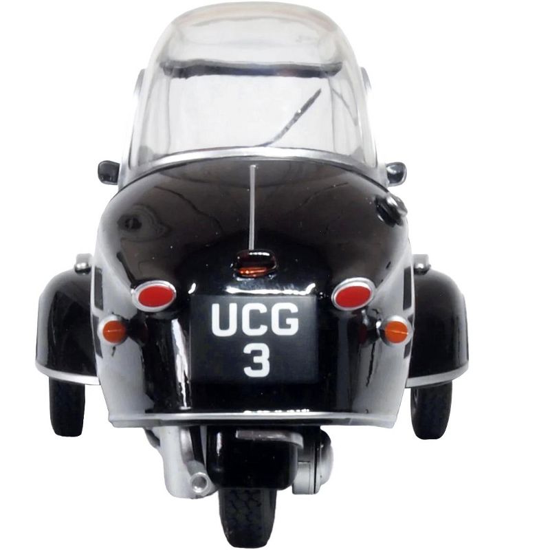 Messerschmitt KR200 Bubble Top Black with Red Interior 1/18 Diecast Model Car by Oxford Diecast, 5 of 6