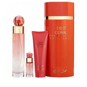 360 Coral by Perry Ellis for Women - 3 Pc Gift Set 3.4oz EDP Spray, 0.25 EDP Spray (Mini), 3oz Shower Gel - 1 of 1