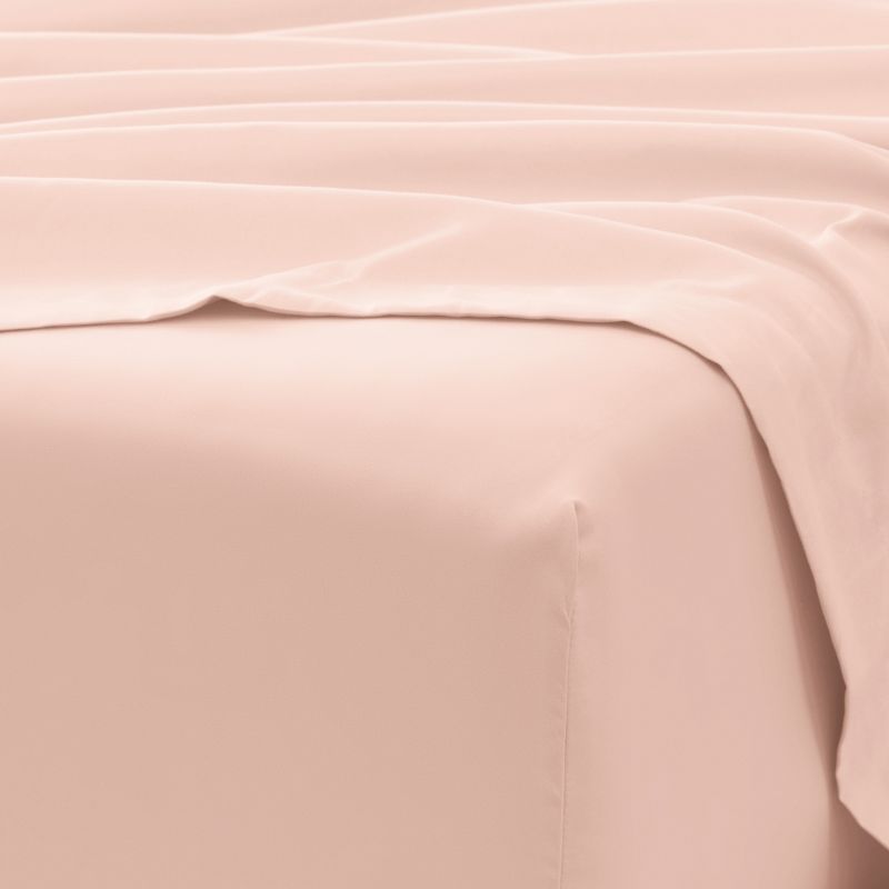 4 Piece Bed Sheet Set Solid Double Brushed Microfiber, Ultra Soft, Easy Care - Becky Cameron, 6 of 13