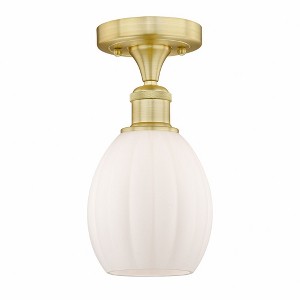 Eaton - 1 Light Semi-Flush Mount In Industrial Style-10.75 Inches Tall and 6 Inches Wide - 1 of 1