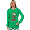 Looney Tunes Bugs Bunny, Lola Bunny, Tweety Bird, Tazmanian Devil Christmas Tight Fit Family Pajama Set Green - 2 of 4
