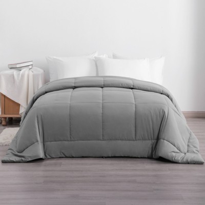 Aeelleea Queen Down Alternative Comforter Duvet Insert, All Season Reversible Quilted Bedding with Corner Tabs, Breathable, Ultra-Soft,Smoke Gray — фото 2