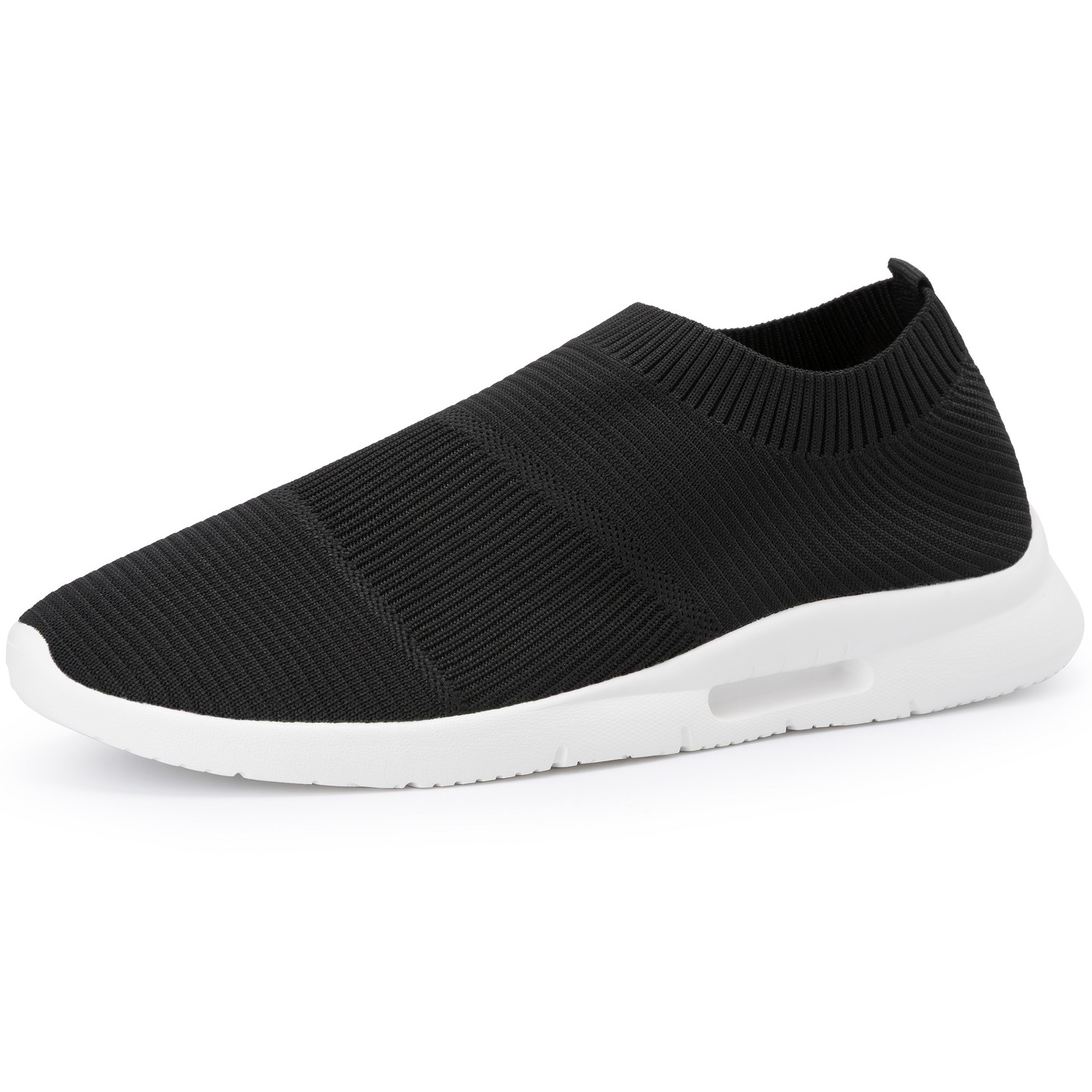 Мужские кроссовки BLISSFUL STEP Athletic Shoe Casual Breathable Lightweight Fashion Sneakers 9 Black White, цвет: Чёрный — фото 1