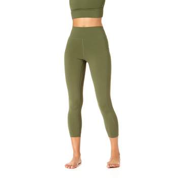 linqin Green Plain Yoga Leggings for Women Soft Outfits High Waisted  Leggings for Women Tummy Control X-Small at  Women's Clothing store