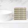Unique Bargains Multi-Purpose Cotton Waffle Checkered Design Face Towels for Bathroom 6 Packs - 2 of 4