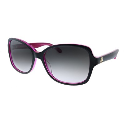 Kate Spade KS Ayleen/S S27 Womens Rectangle Sunglasses Black Pink 56mm