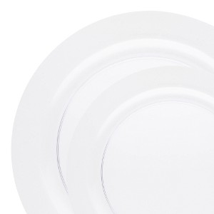 Smarty Had A Party Clear Economy Round Plastic Dinnerware Value Set - 120 Sets - 1 of 4