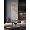 Easton 12-Light Matte Black Chandelier - Modern Industrial Design, Dimmable, Damp Rated - 4 of 4