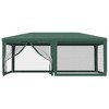vidaXL Party Tent Green HDPE (high-density polyethylene) with coating - 3 of 4