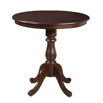 36" Salem Round Pedestal Bar Table Espresso - Carolina Chair & Table