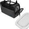PetAmi Dog Purse Carrier, Airline Approved Soft Sided Pet Carrying Bag Pockets, Ventilated Puppy Cat Travel Carry Tote, Fleece Bed - 4 of 4