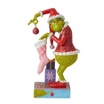 Jim Shore 9.0 Inch Grinch With Long Scarf Dr. Seuss Figurines : Target