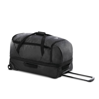 High Sierra Wheeled Drop Bottom 70L Duffel Bag - Black Graphic Carton