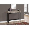 Monarch Specialties Accent Table Console Entryway Narrow Sofa Storage Drawer Living Room Bedroom Beige Laminate Black Metal Contemporary Modern - 2 of 4