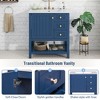 ALEXOUN 30" Bathroom Vanity with Sink,Modern Solid Wood Frame Bathroom Storage Cabinet with 2 Drawers,Soft Closing Cabinet Door and Open Shelf - 4 of 4