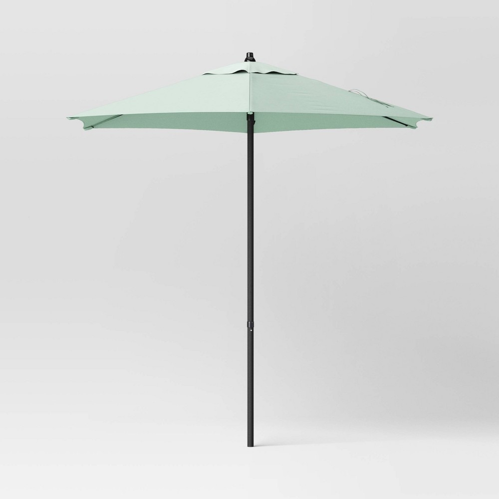 7.5' Round Outdoor Patio Market Umbrella Mint - Room Essentials™