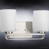 Urban Ambiance Luxury Modern Bath Light 7.625''H x 13.625''W,  Brushed Nickel Finish,  Broome Collection, UHP4105 - 4 of 4
