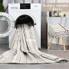 Washable Modern Interwoven Lines Rug Low Pile Stain Resistant Area Rug with Non-Slip Backing for Living Room, Bedroom, Home Office, Entryway Kitchen - 2 of 4