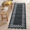 Washable Modern Scalloped Border Bedroom Living Room Rugs, Low Pile Non Slip Floor Carpet for Home - 2 of 4