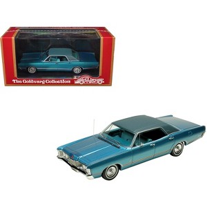 1968 Mercury Brougham Gulfstream Aqua Metallic with Blue Interior Limited Edition 1/43 Model Car by Goldvarg Collection - 1 of 4