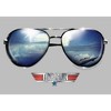 Boy's Top Gun Aviator Sunglasses Reflection Logo Pull Over Hoodie - 2 of 4