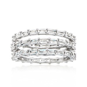 Ross-Simons 3.40 ct. t.w. CZ Jewelry Set: 3 Rings in Sterling Silver - 1 of 4