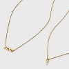 14K Gold Dipped Cubic Zirconia "xoxo" Multi-Strand Necklace - A New Day™ Gold - 4 of 4