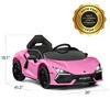Best Choice Products Kids 12V Ride-On Car Officially Licensed Lamborghini Revuelto w/ Remote, LED Lights - 2 of 4