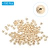 Unique Bargains Metal Round Jewelry Making Gold Filled Spacer Beads 100 Pcs - 3 of 4