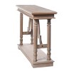 Wood Trestle Console Table with Arch Design Brown - StyleCraft: Entryway, Narrow Profile, Solid Wood - 3 of 4