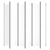 vidaXL 6-Panel Room Divider - Versatile 118.1”x86.6” Space Divider, Made of Durable 100% Polyester Fabric, Foldable Design for Easy Storage, White - 4 of 4