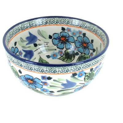 Blue Rose Polish Pottery Ballina Dessert Bowl