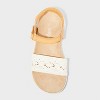 Toddler Blair Woven Strap Footbed Sandals - Cat & Jack™ Cognac - 3 of 4