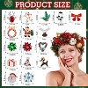 23 Pairs Christmas Earrings Bulk Set: Tree, Snowflake & Bell Dangle & Stud Designs for Xmas Party - 2 of 4