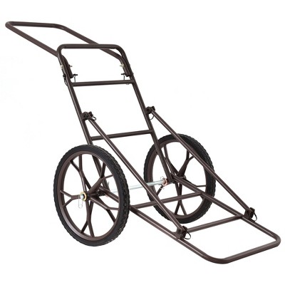 Tangkula Folding Deer Game Cart Heavy-Duty Steel Hauler Utility Gear Dolly Cart