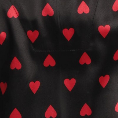 satin simple heart