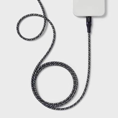 4&#39; Lightning to USB-C Braided Cable - heyday&#8482; Black