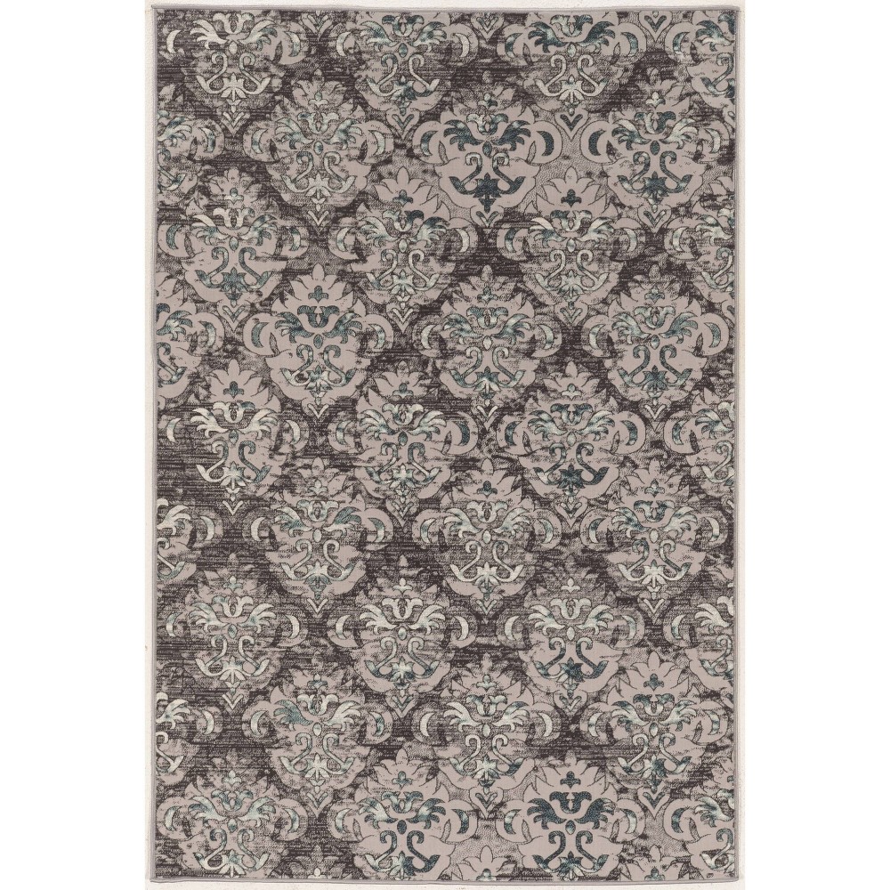 2'x3' Vintage Collection Clara Rug Gray/Blue - Linon