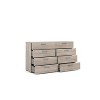 HomeStock Austin 8 Drawer Double Dresser, Beige - 4 of 4