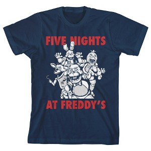Five Nights at Freddy's Youth Boy's Navy-Blue T-Shirt - 1 of 2