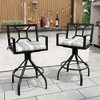 Crestlive Products Aluminum Outdoor Swivel Bar Stools with Sunbrella Cushion Patio Counter Height Barstools - 2 of 4