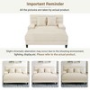 TiramisuBest Modern 57.1" Chaise Lounge Sofa, Beige Chenille Upholstered Bed Chair with LED Strip & Adjustable Backrest - 4 of 4