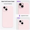 BONGEEK for iPhone 15 Case 6.1 inch, Shockproof Liquid Silicone Cover, Water Resistant Full Body Protective case-Pink - 4 of 4