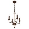 Hunter Fans 14.25" Teren Mini Chandelier Distressed White Textured Rust Ceiling Light - 4 of 4