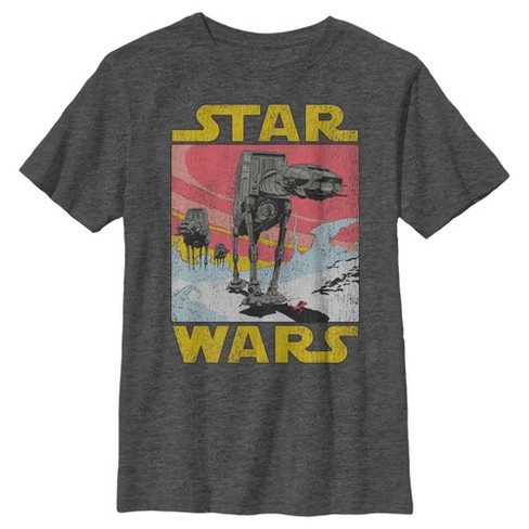 Boy's Star Wars: The Empire Strikes Back At-at Scene T-shirt : Target